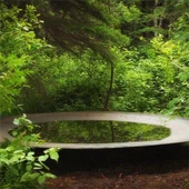 Fonte da tigela de água de aço Corten